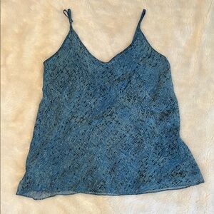 CAbi Textured Blue Tank Top